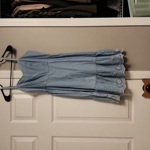 Chambray tank dress